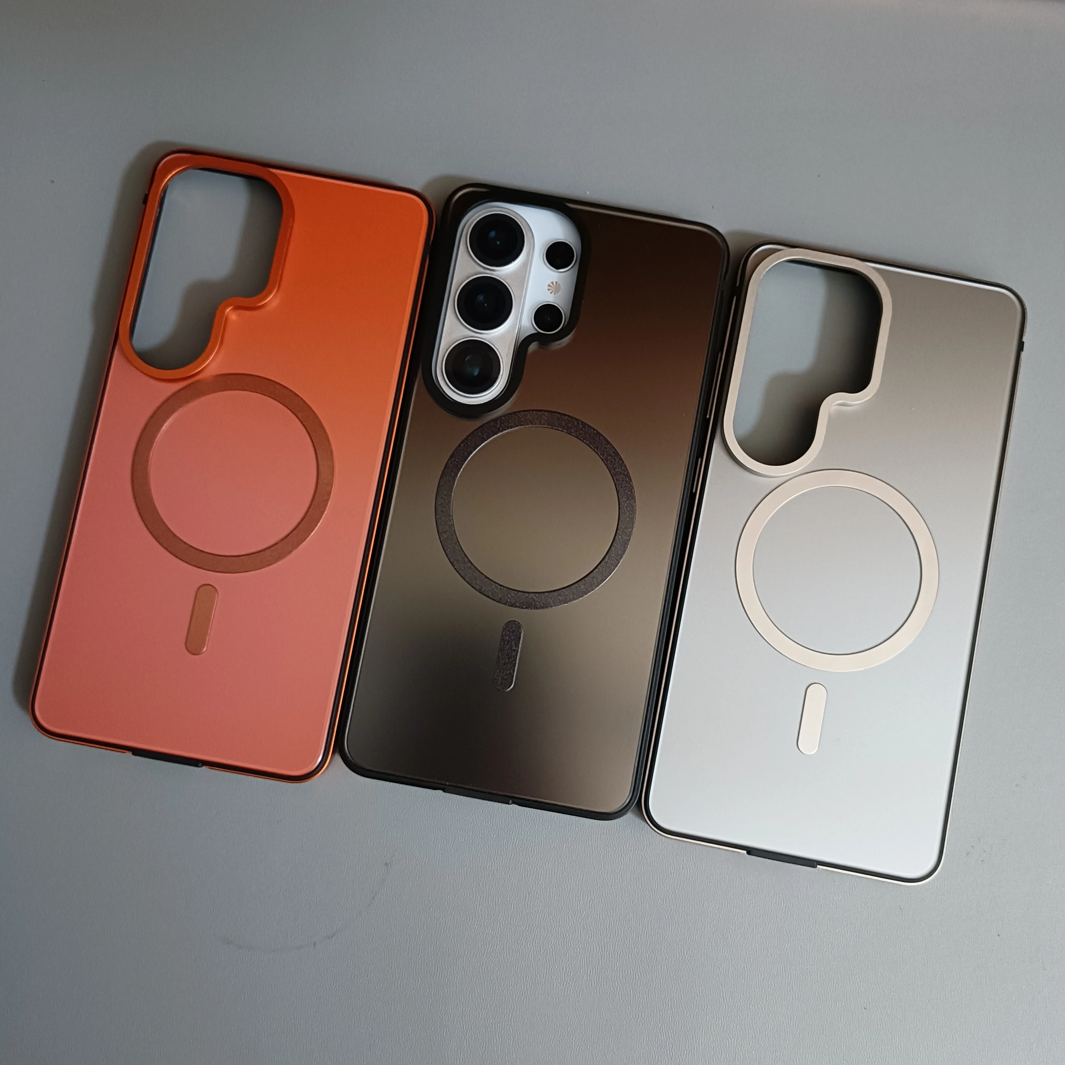 

Luxury Metal TPU Bumper Shocckproof Case For Samsung S26 Ultra S26Ultra Alloy Silicone Frame Matte AG Mag Safe PC Back Cover