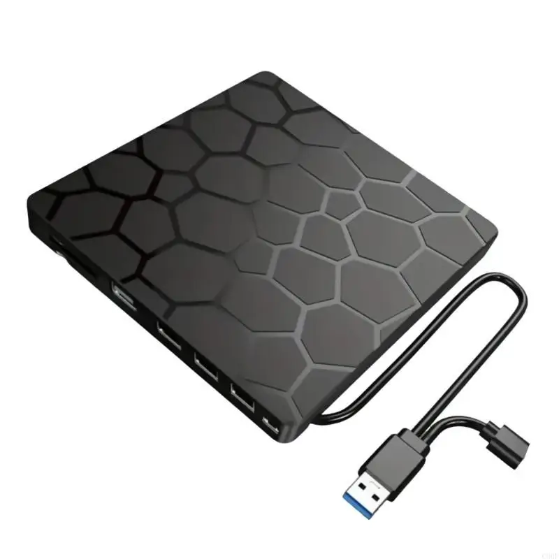 

C90F USB Type C External Drive 7 in 1 Disc Burners Writer Reader for PC Computer