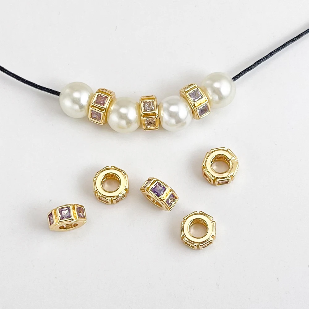 

Cordial Design 7*7MM 50Pcs Jewelry Findings & Components/DIY CZ Bead/Hand Made/Bracelets Accessories/Copper Spacers Bead #195848