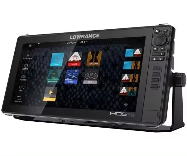 READY to SHIP Lowrances HDS-16 Live Fish fin.der with Active Imaging 3-in-1 Transom Mount Transducer C-MAP Pro Chart