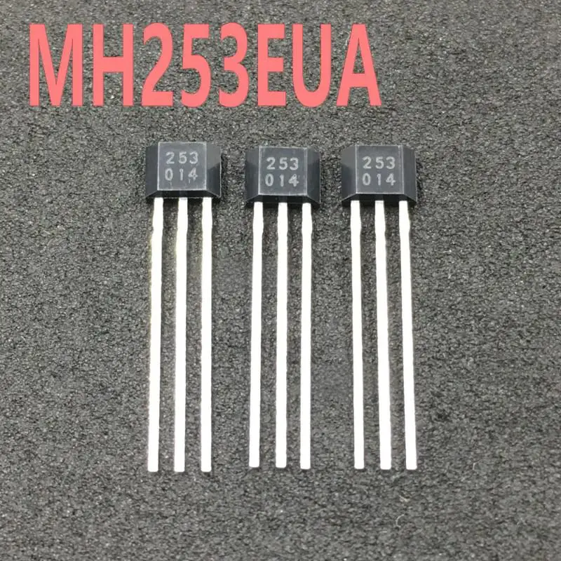 10PCS MH253EUA, Silkscreen 253, TO-92S Through-hole High-frequency Full-pole Low-power Hall Effect Switch, MH253ESO SMD SOT-23