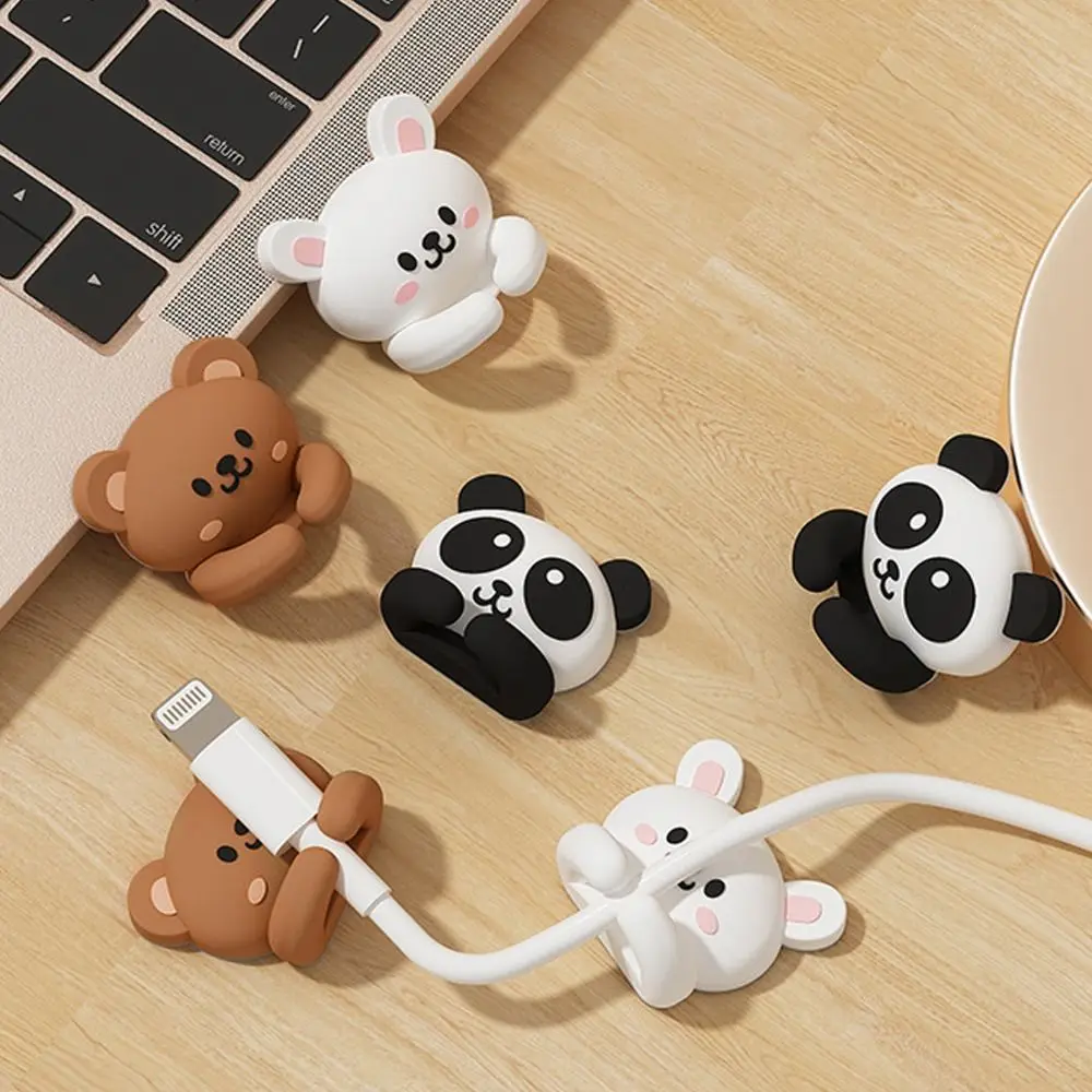 

Strong Adhesive Self-Adhesive Cable Clip Cute Animal Design Desktop Organiser Cable Holder Cord Winder Clip Mouse