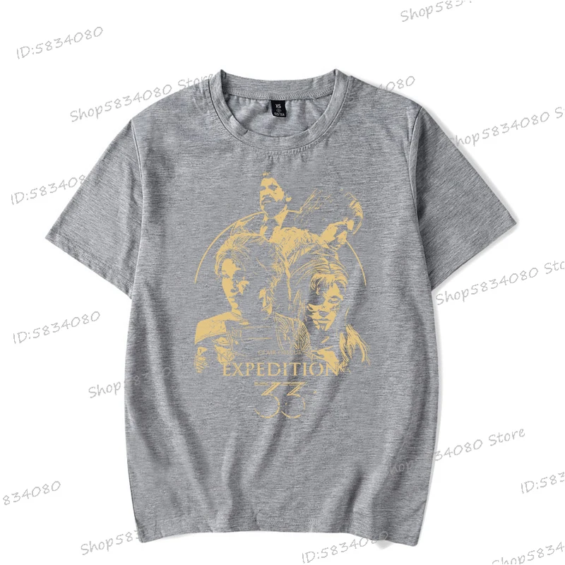 Neues T-Shirt Clair Obscur: Expedition 33, Game-Fans, kurzärmelige Oberteile, Sommer-Männerkleidung, Gaming-Bekleidung, Gamer-Grafik-T-Shirts