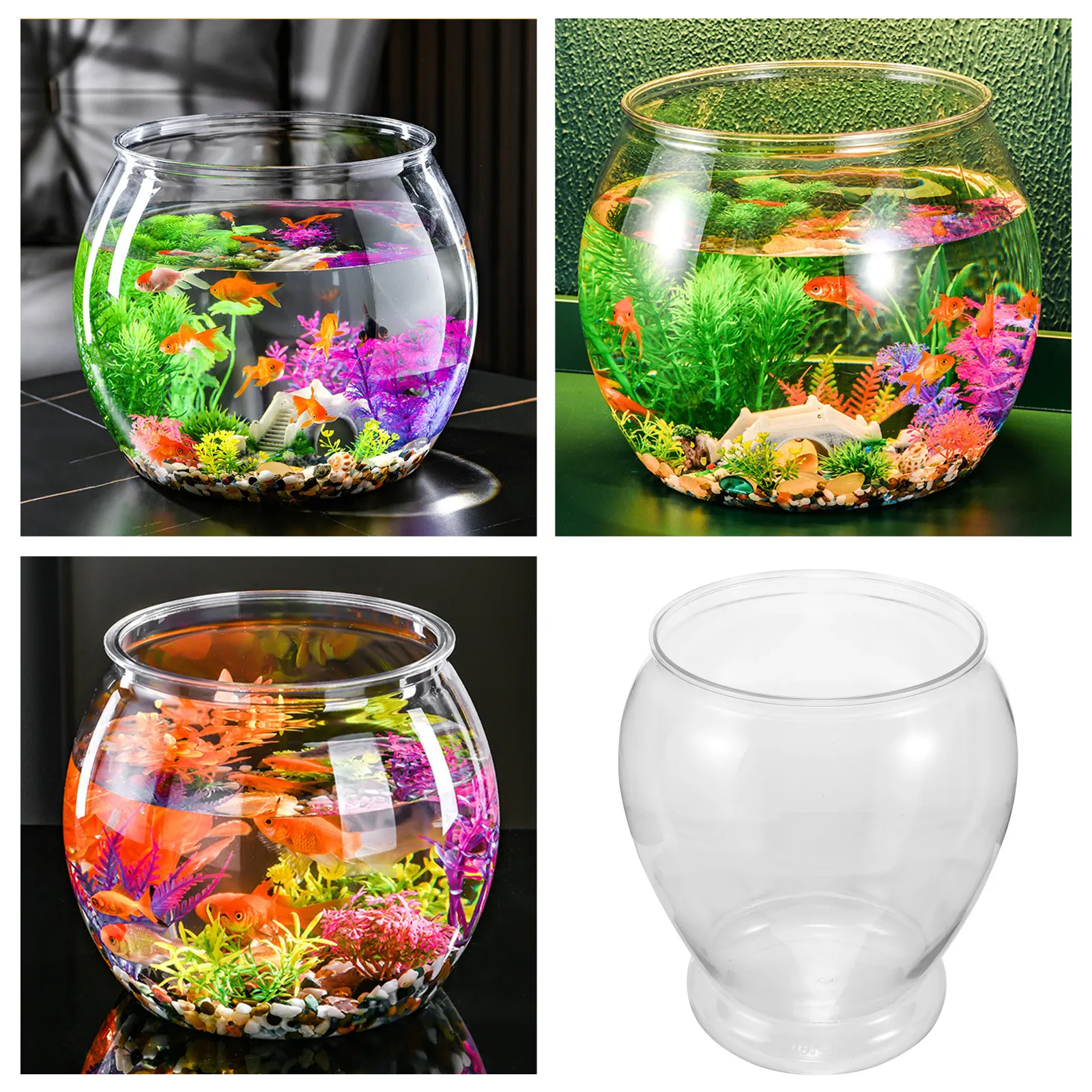 Desktop Fish Tank Small Clear  - Planted Aquarium For Goldfish 评论和价格