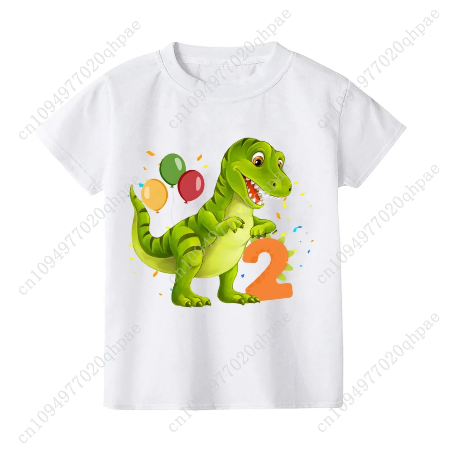 تي ريكس ديناصور عيد ميلاد تي شيرت أي عمر قميص أبيض دينو تريكس ملابس علوية للحفلات لطيف دينو بوي بنات عيد ميلاد قمصان الزي