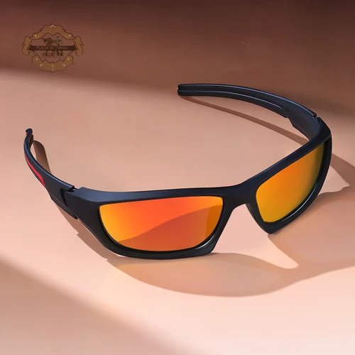 Imagen 2 del producto Gafas de sol de marca de alta calidad para hombres y mujeres, gafas de sol para pescar UV400, ciclismo, senderismo, béisbol, Softball, gafas deportivas al aire libre