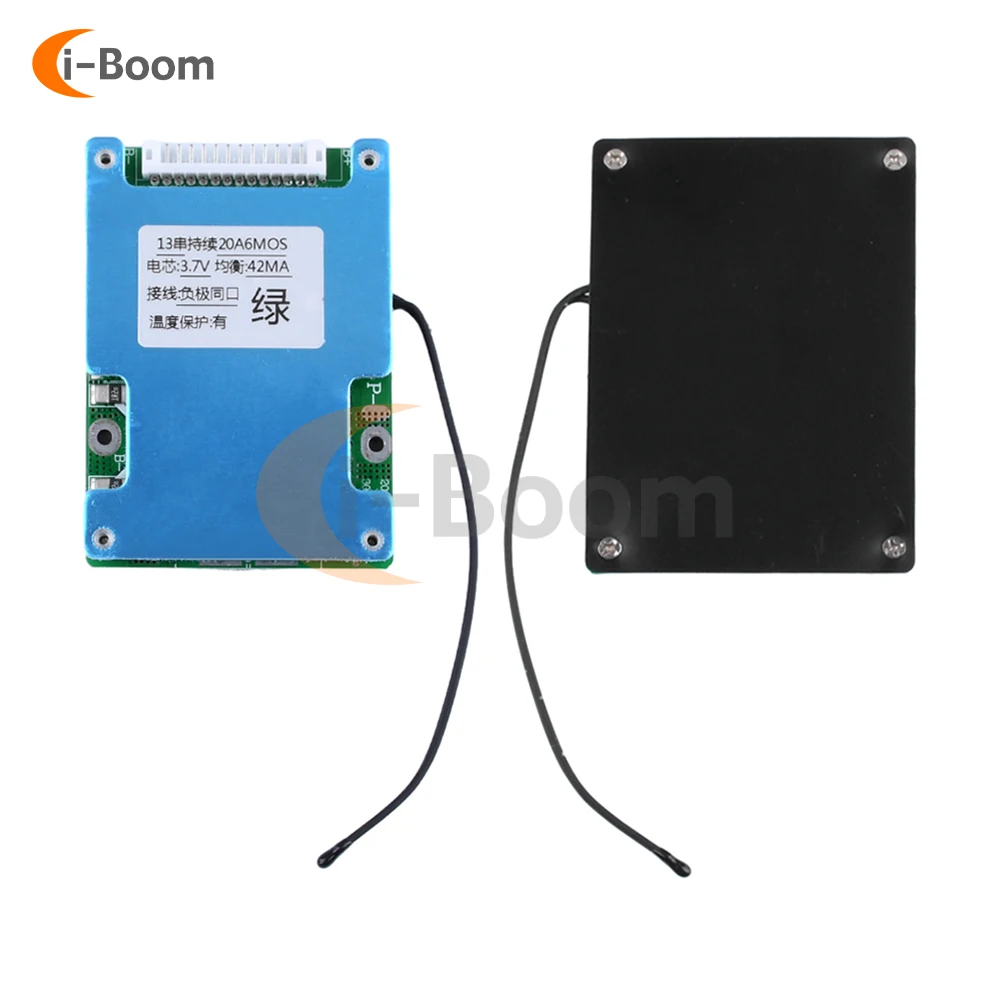 13S 48V 20A 30A 18650 Lithium Battery Charger Protection Board Active Equalizer Module with Temperature Protection