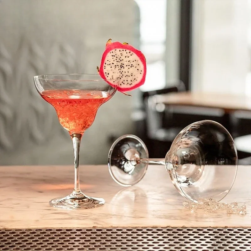 Crystal glass high-end bar club commercial household wide mouth cocktail glass margarita cup