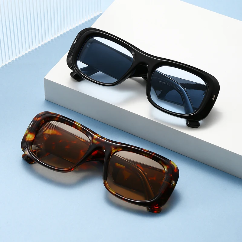 Car Sunglasses 4pack Classic Rectangular Large Frame Sun Glasses Women Fashion New Leopard Candy Color Glasses Punk Eyeglasses