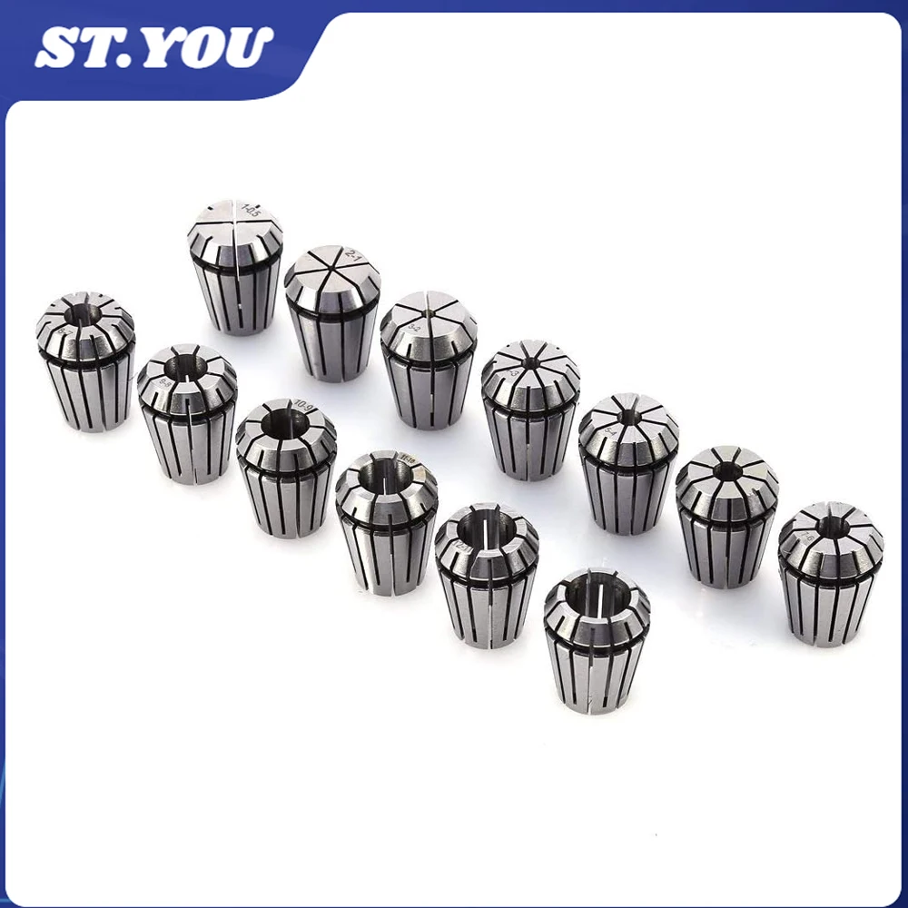 

13PCS ER11/ER20 Collet Chuck Set High Precision Spring Collet Chuck For CNC Milling Tool Holder Engraving Machine Spindle Motor