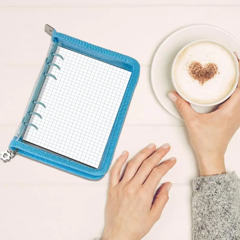 6 Ring Binder Cover Soft Refillable Paper Binder Notebook Cover Case Refillable For Diary Office Home School