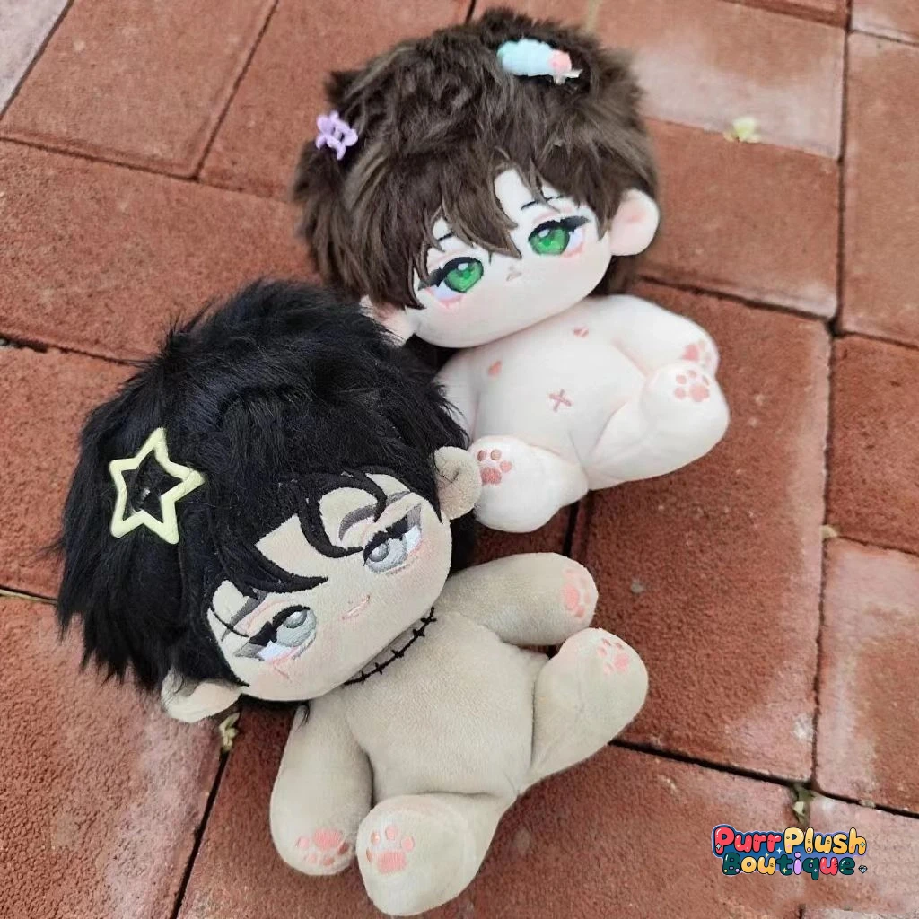 Los perros de Sisyphus Pyo Guwon Heo Jinwoo 20cm muñeco de peluche Lezhin Comics coreano Manhwa lindo bebé cambiar ropa regalo