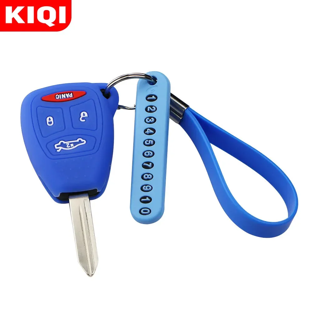 Car Key Case Cover Key Chain Phone Number for Jeep Wrangler Compass Liberty CHRYSLER 300 PT Cruiser Sebring Dodge Caliber Nitro