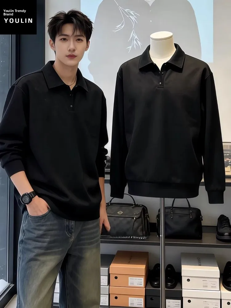 

Bla Ne Sweatirt Men's Long Sve Base Layer irt Inner Wear Casual Faion Briti Sle Breathable Cotton T-irt