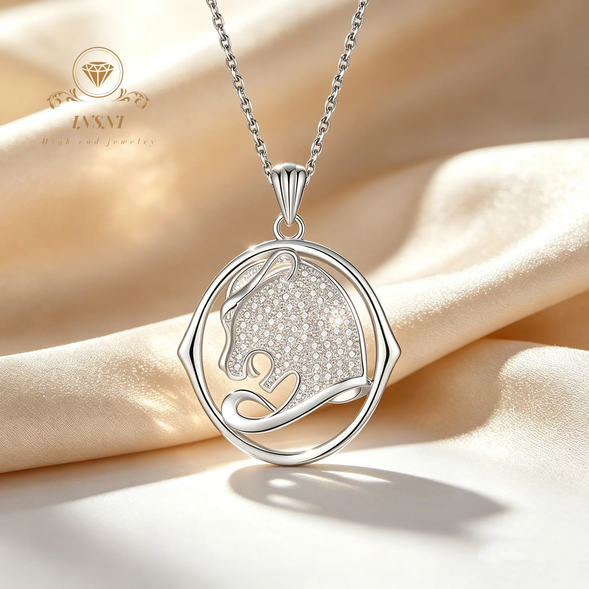 Affordable Accessible Luxury Micro-embedded Diamond Leopard Head Pendant Stylish Hip Hop Niche Necklace S925 Silver Jewelry