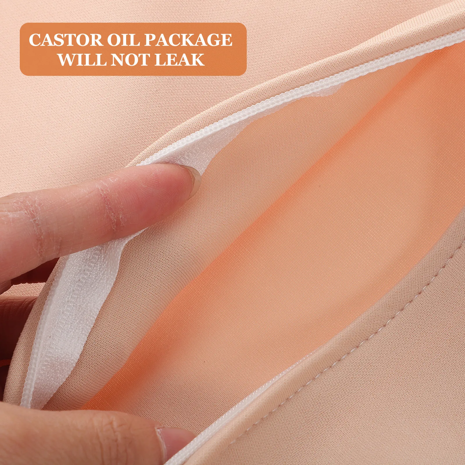 Soft Castor Oil Pack Wrap Reusable Relax Assist for Liver Natural Therapy Pain Relief Portable Design Convenient Sleep Help