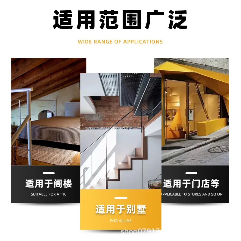 Loft telescopic villa lifting duplex stretching simple ladder folding invisible multifunctional indoor stairs