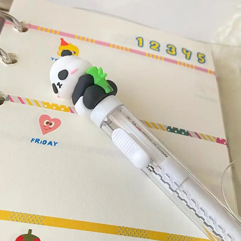 2pcs Cute Panda Eraser Cartoon Panda Telescopic Pencil Eraser School Student Stationery Children Funny Erasers