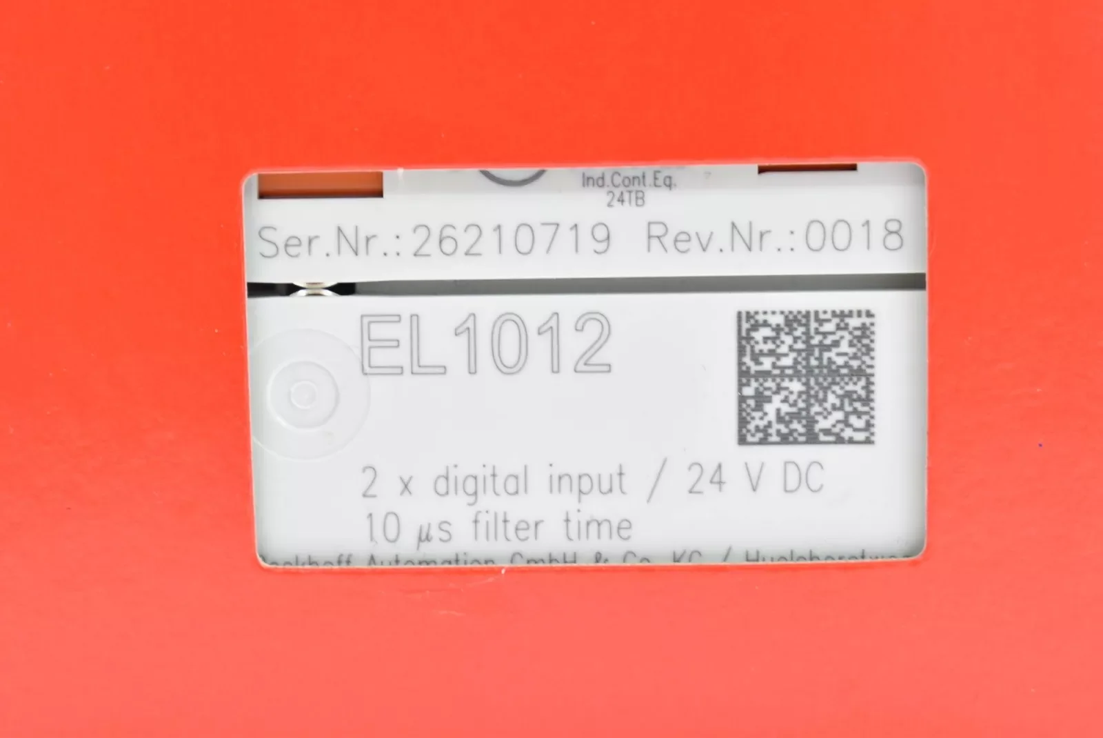 EL1012 EL 1012 Терминал 2-канальный модуль цифрового ввода 24 В постоянного тока для BECKHOFF EL1012