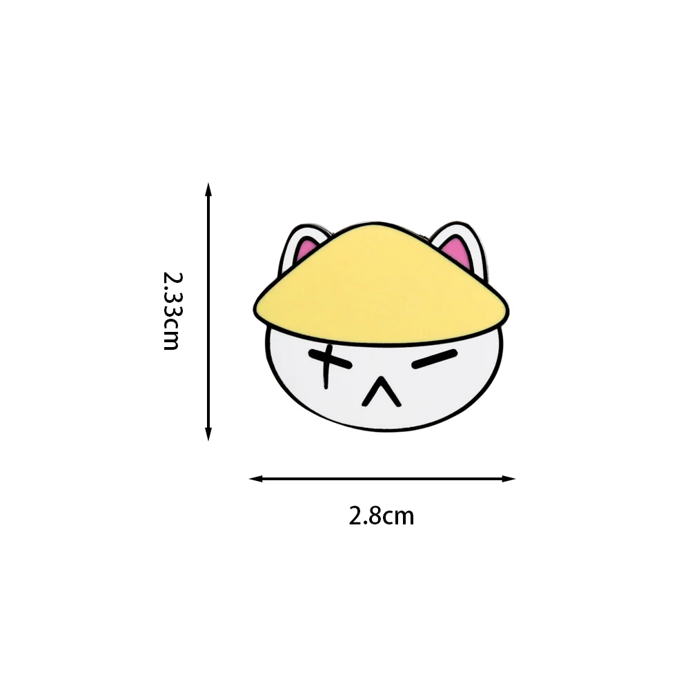 Suga Daechwita Yoongi Katzen-Emaille-Anstecknadel, niedliche Cartoon-Sänger-Musik-Peripherie-Brosche, Sammel-Souvenir, Anstecknadel, Geschenk für Fans – Detail 2