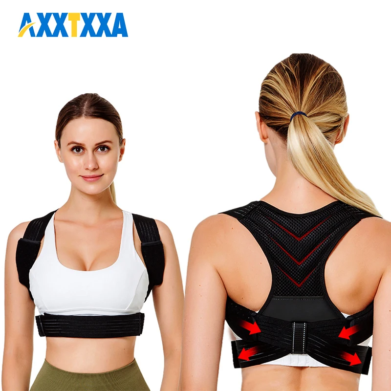 Posture Corrector for Women and Men, Back Brace Fully Adjustable & Comfy, Support Straightener for Spine, Back, Neck