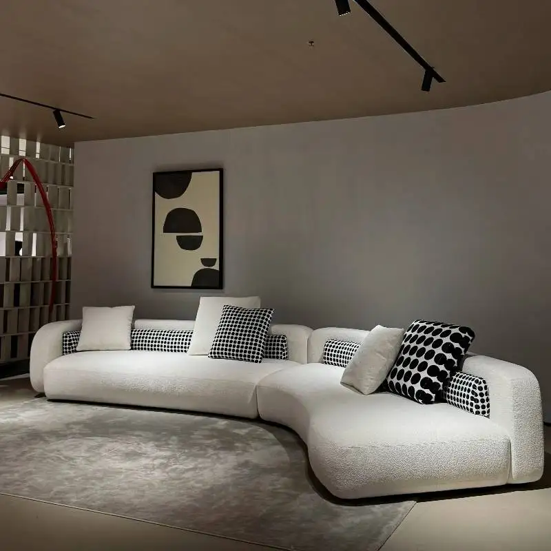 أرائك غرفة المعيشة ذات التصميم المتضخم أرائك غرفة المعيشة الإيطالية الحديثة أثاث المنزل الياباني الحديث Woonkamerbanken #4