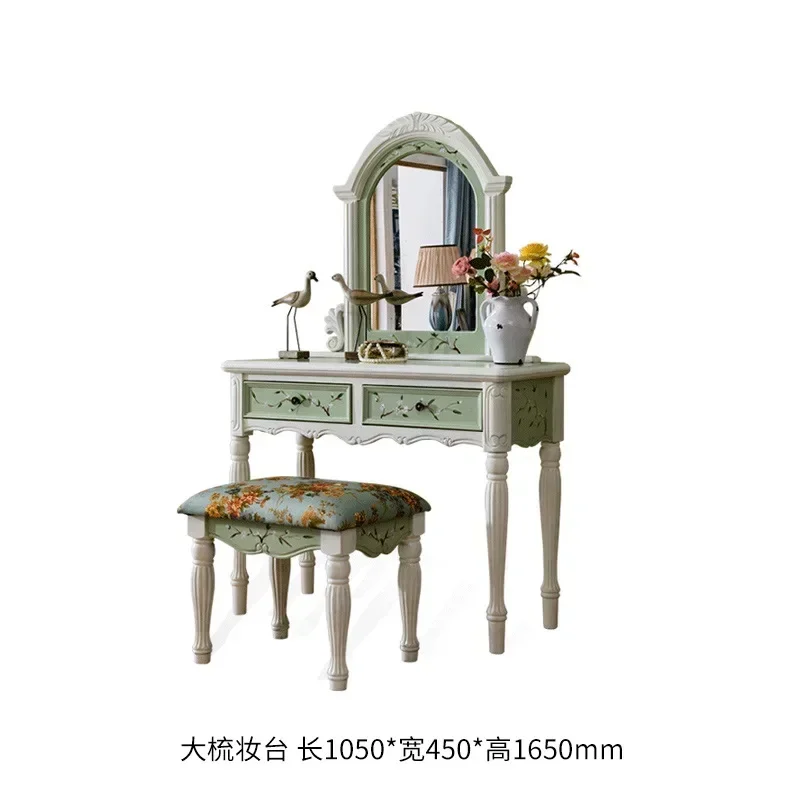 TAO Tao Makeup Table Bedroom Solid Wood Dresser Stool Combination Hot Sale