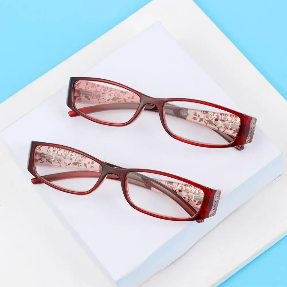 Diamond Inlaid Reading Glasses Ultralight Anti Blue Light Reading Glasses Retro Classic Presbyopic Eyewear Printing Eyeglasses