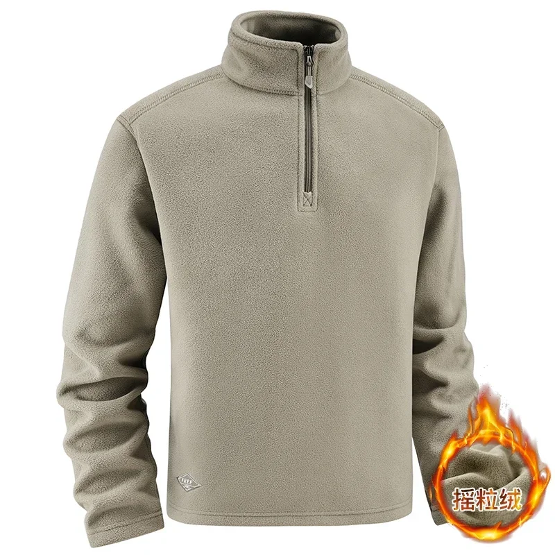 

Solid Color Sweatshirts Men's Pullovers Brand High Quality Warm Winter Men Sweatshirts Solid Color Mens Autumn and Winter Coat