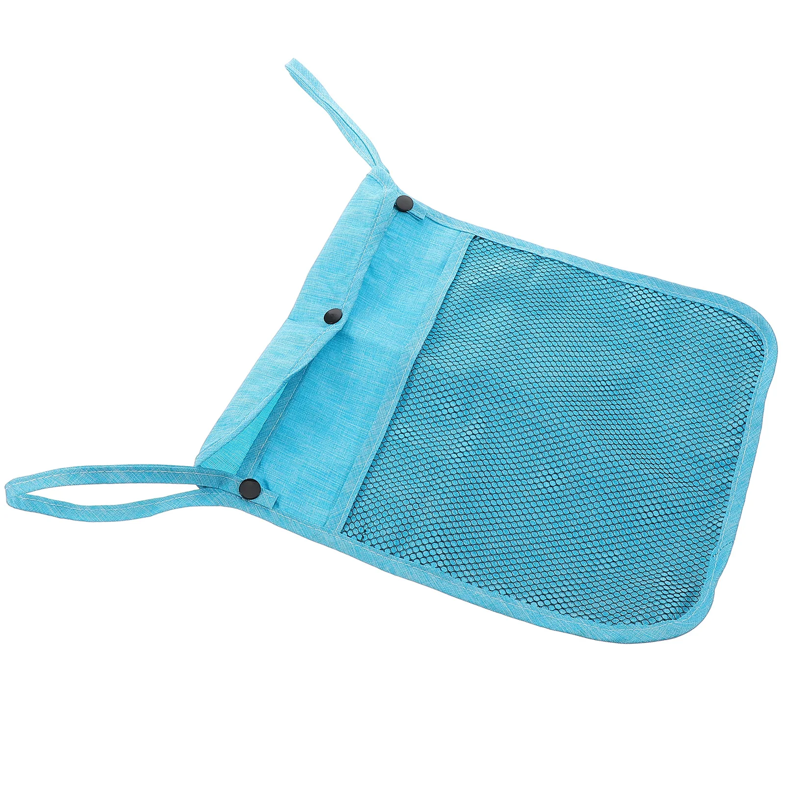 

Stroller Caddy Bag Linen Material Large Storage Easy Installation Stylish Design Baby Diaper Bottle Organizer Mesh Pouch