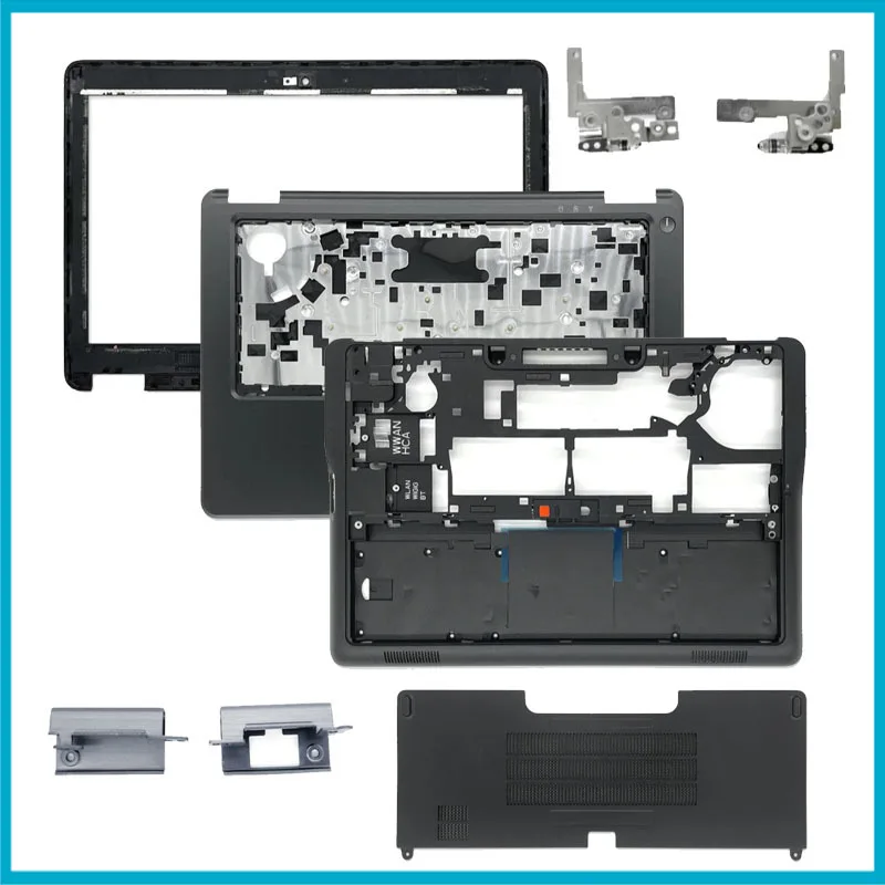 LCD Back Cover Front Bezel Hinges Palmrest Bottom Base Case Hinge Cover For Dell Latitude E7250 7250 LCD Back Cover