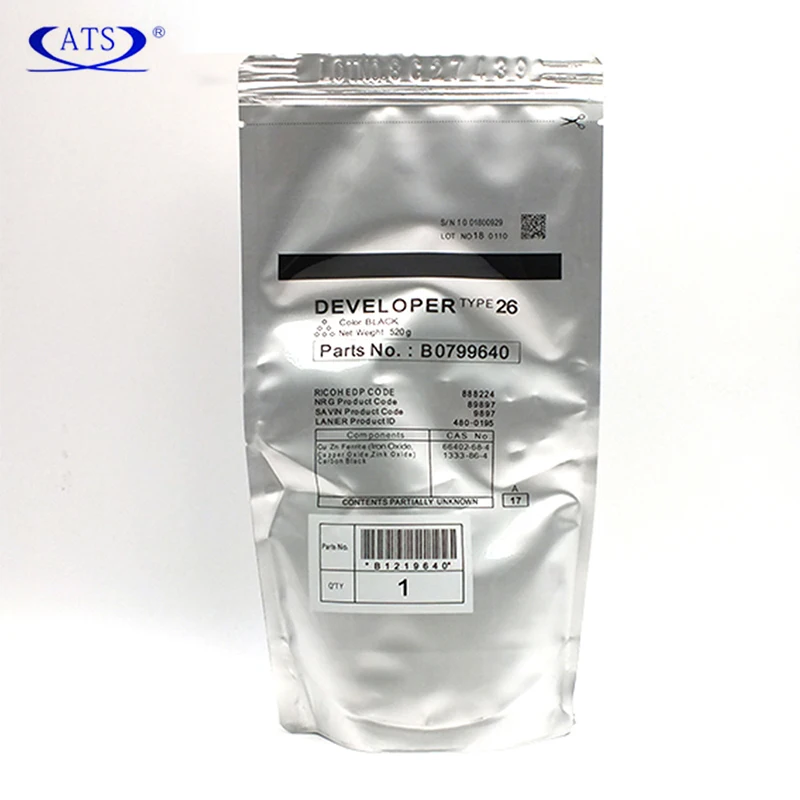 2PCS B0799640 Developer powder Type 26 For Ricoh 2035 2035E 2035G 2045 2045E 2045G 2045S 3035 3045 AF2035 AF2045 AF3035 AF3045