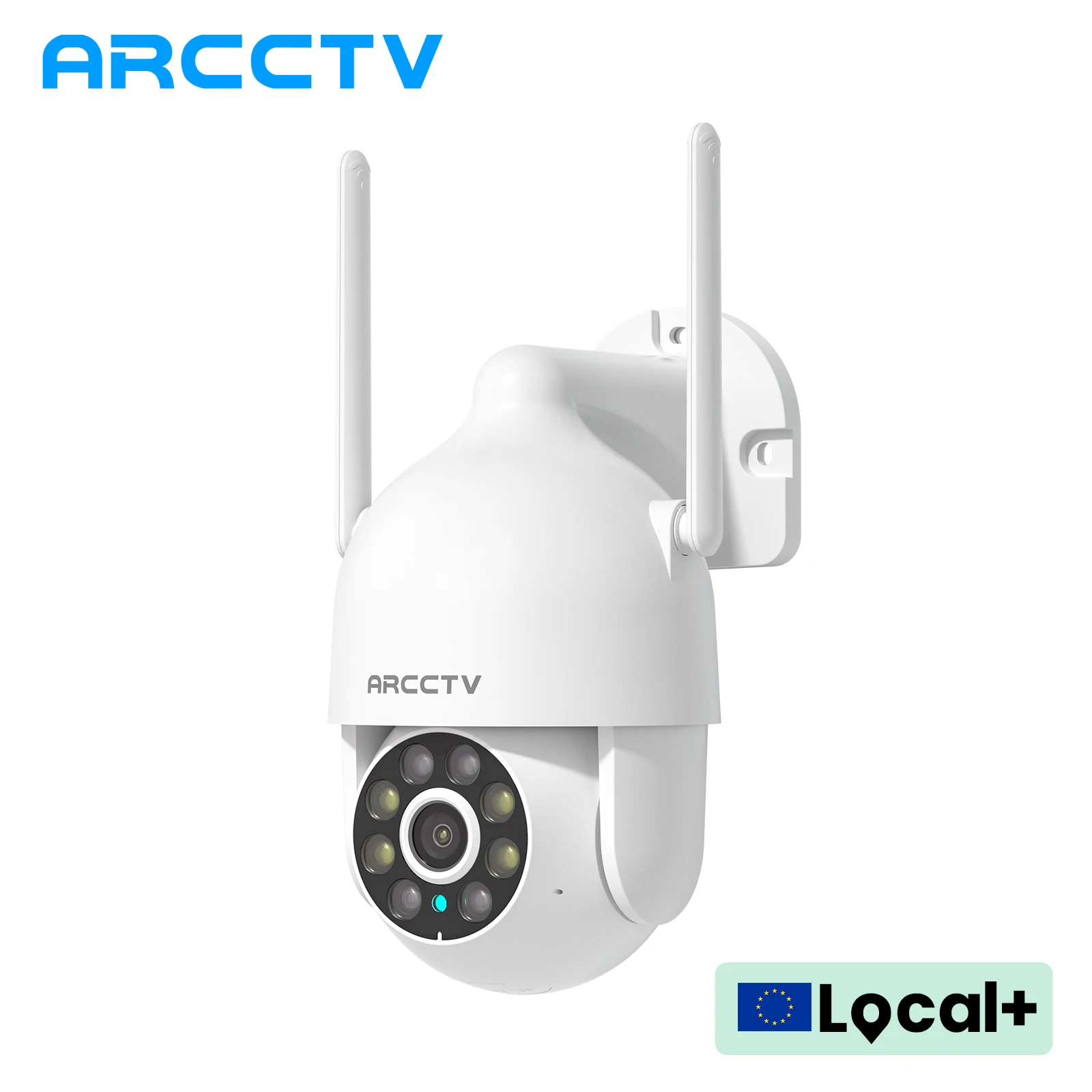 Cámara de Seguridad Wifi ARCCTV 1296P, Cámara de Vigilancia Exterior, Grabación HD 24/7, Visión Nocturna en Color, Seguimiento Automático, Audio Bidireccional