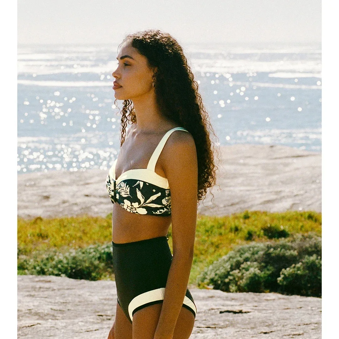 Sexy Floral Bikinis High Waist Swimsuit Women Push Up Swimwear 2025 Retro Biquini Bathing Suit Bikini Two Piece Set Beachwear Fe