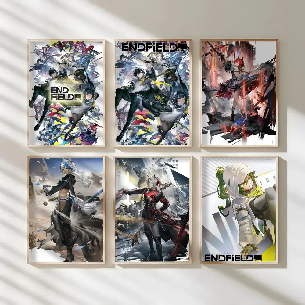 Video Game A-Arknights Endfield Poster Waterproof Canvas Art Wrinkle Free Wall Hanging For Home Living Room Bedroom Decor