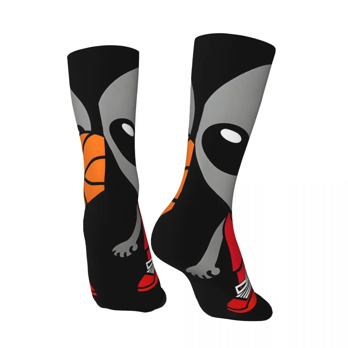 Space Men's Socks Vintage Harajuku A-Alien Basketball Street Style Novelty Casual Crew Sock