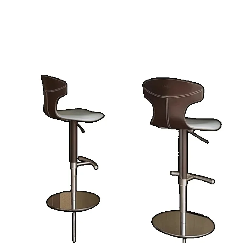 Relaxing Unique High Counter High-quality Modern Reception Bar Chairs Designer Make Backrest Height Single Bar Furniture