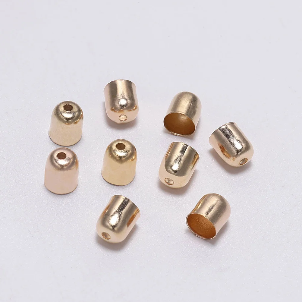 イヤリングバックル タッセルキャップ DIY アクセサリーセット 7x8mm アソートカラー 手作りイヤージュエリー DIY イヤリングタッセルバックル
