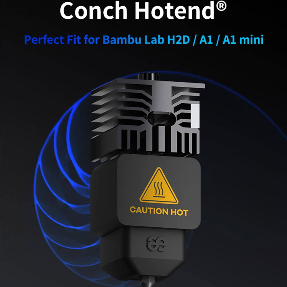 

Phaetus для Bambu Lab H2D A1 A1 Mini Conch Hotend с насадкой для концов 0,2 0,4 0,6 0,8 мм для 3D-принтера Bambu