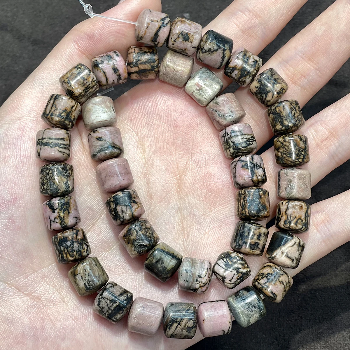 40 Stück 10mm Halbfertige Fassförmige Perlen Natürliche Kristallperlen für Schmuckherstellung DIY Halsketten Armbänder und Accessoires – Detail 19