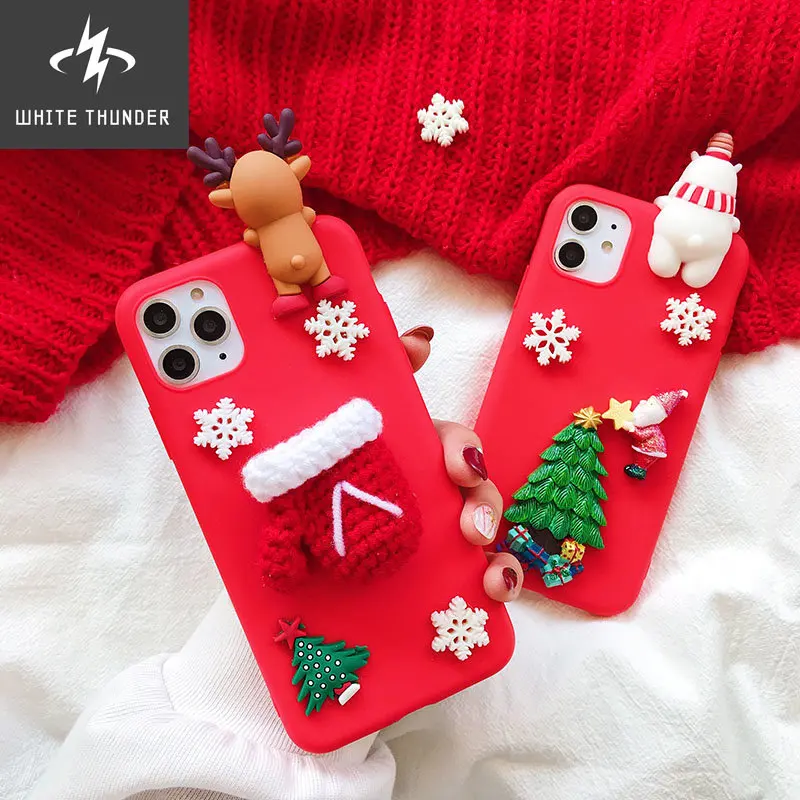 DIY Redmi Note 10 Pro 10s Cover Christmas TPU Case for Redmi Note 11 9 9S 8 8T 9T 7 Pro Poco X3 X4 M4 M3 F3 9C 9A 8A Santa Claus