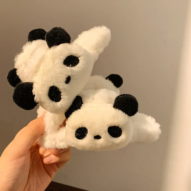 

Cartoon Panda Hair Clip for Women Fashion Cute Plush Large Hairgrips Korean Hair Claw Clips Girls Hairpins Hair Accessories