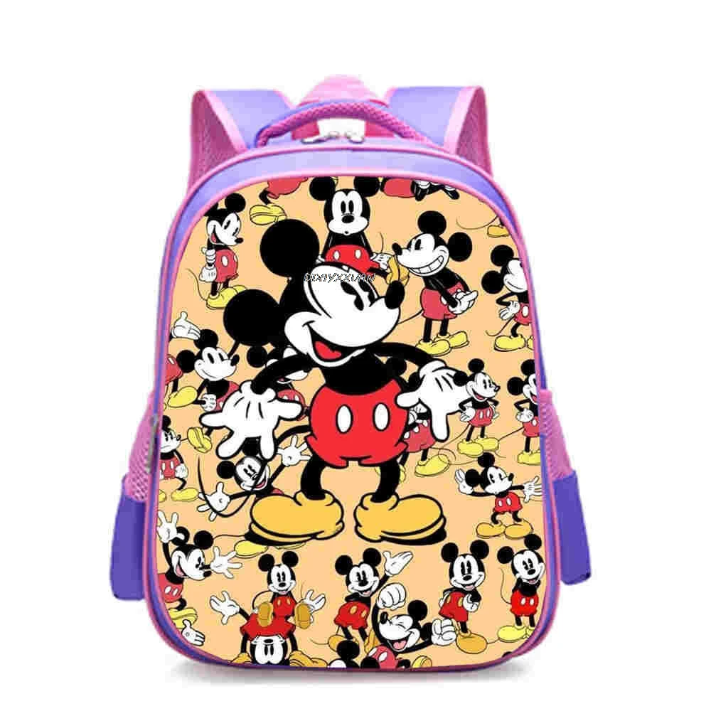 12 inch Mickey Minnie Mouse Kindergarten Backpack Children School Bag Toddler Bag for Fashion Kids School Bookbags Gift