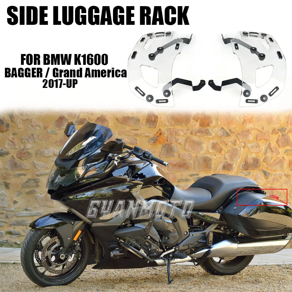 

Motorcycle Rear Side Case Trunk Additional Luggage Rack Tour Pack Shelf For BMW K1600 Grand America K1600GA K 1600 BAGGER 2017+