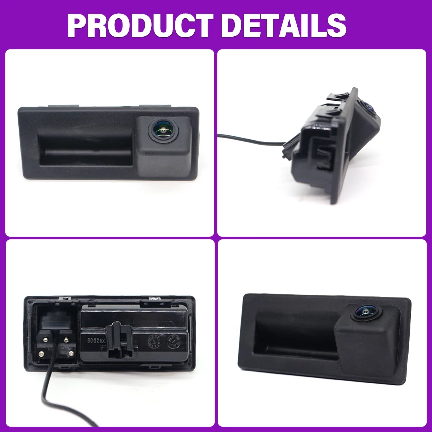 CCD HD Trunk Handle Rear View Camera For Volkswagen Virtus Sedan 2018 2019 2020 2021 2022 2023 Car Reverse Parking Monitor