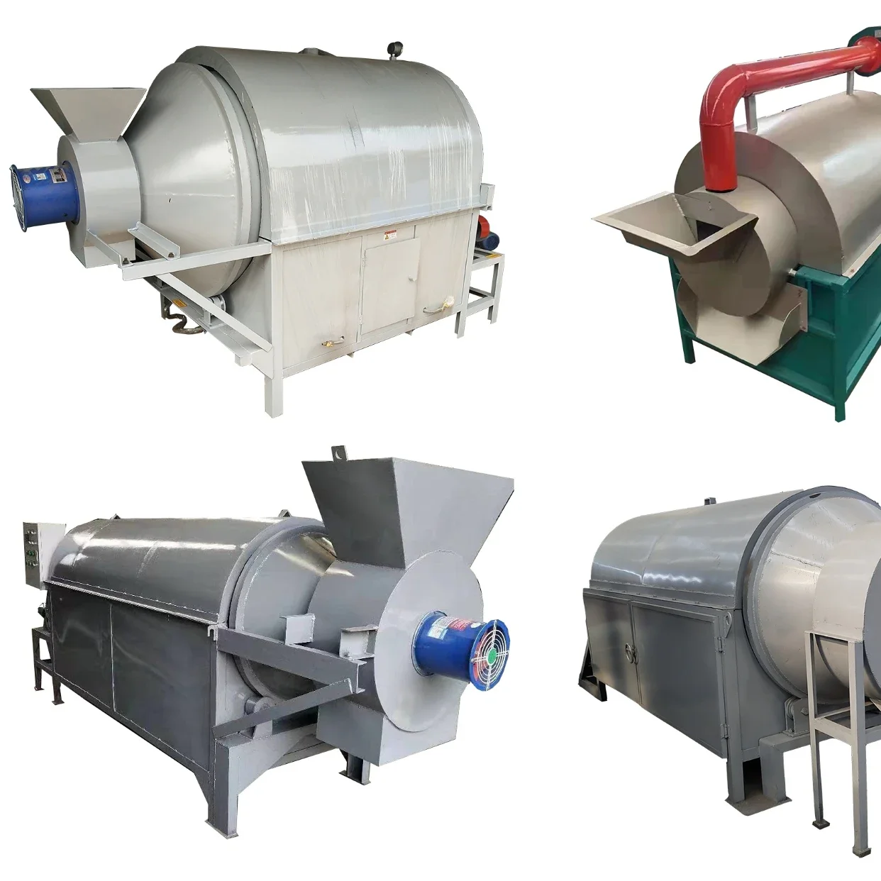 

Closed drum oil seeds peanut rotary drum roaster