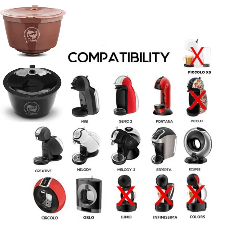 icafilas Reusable Capsules For Nescafe Dolce Gusto Coffee Filters Cup Refillable Dolci Gusto Baskets view 2