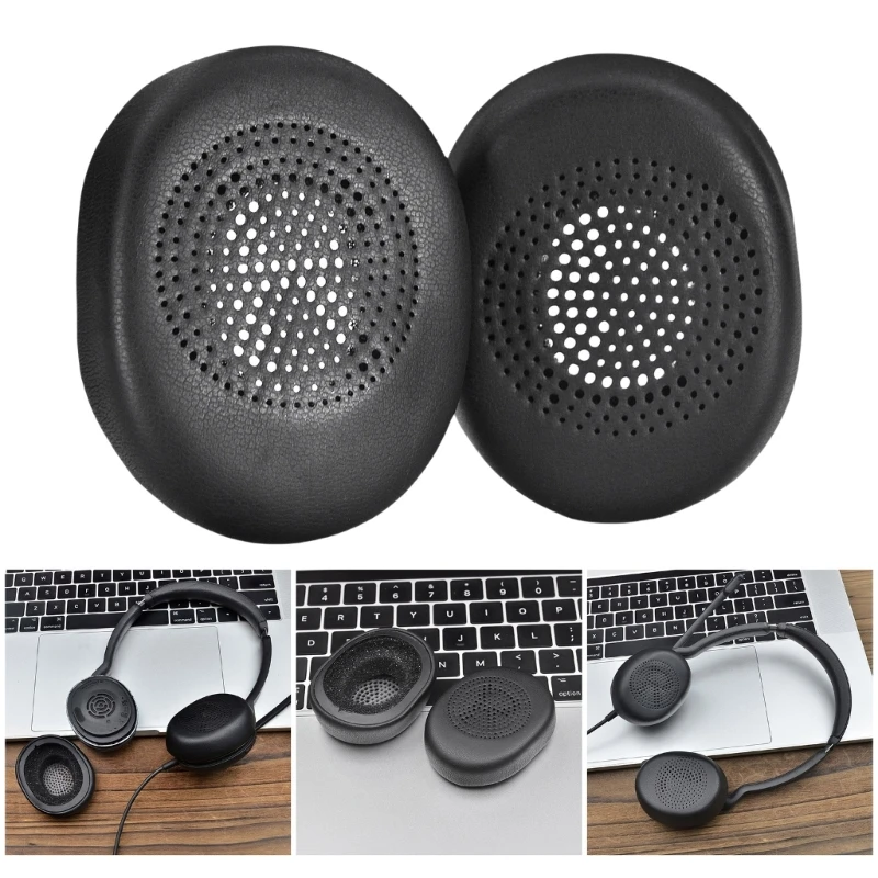 Almohadillas para los oídos de espuma con memoria blanda, compatibles con Jabra Evolve2 30 SE MS UC, almohadillas para auriculares, almohadillas para los oídos de proteína de repuesto