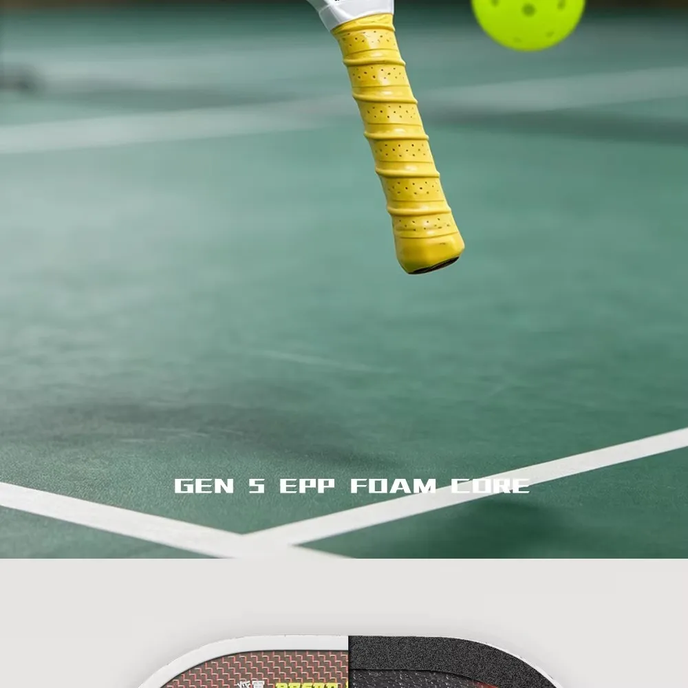 SHOGUN Klassischer Pickleball-Schläger, Titan-Drahtflächen-Design, USAPA-Zertifiziert, EPP-Schaumkern, Rutschfester Griff, Liga-Modell – Detail 2