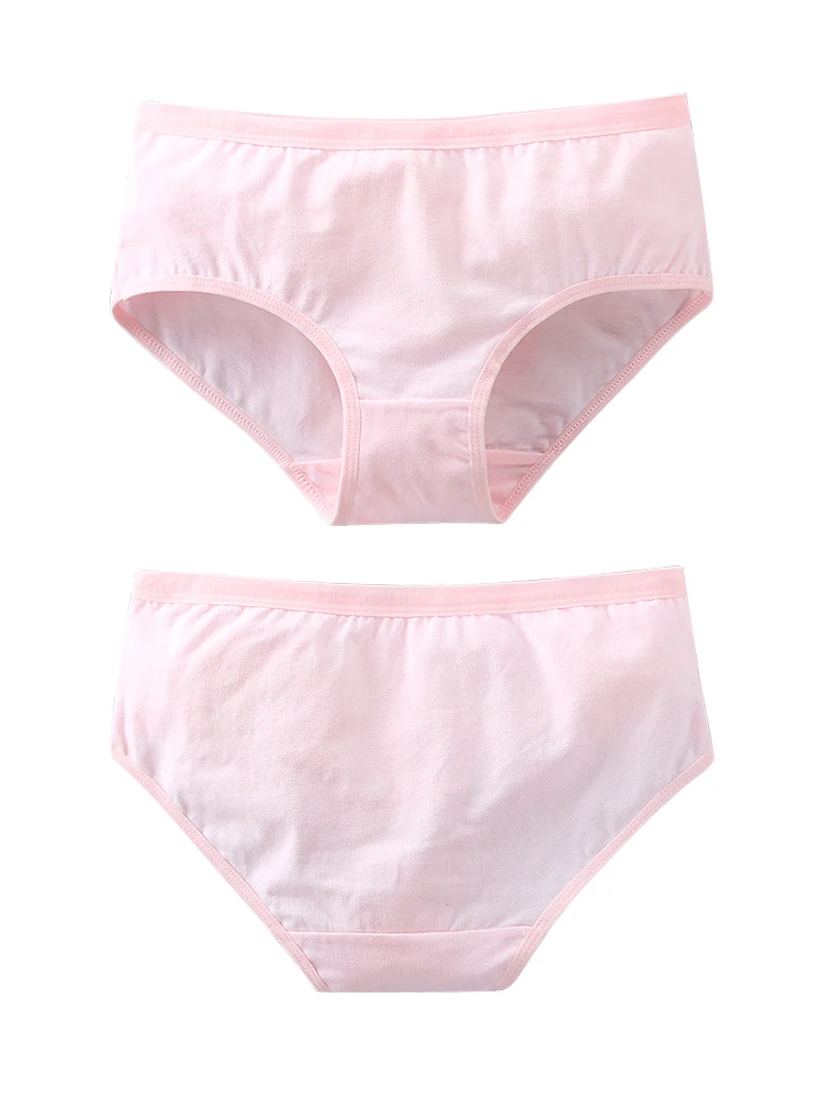 LJMOFA Cotton Girls Kids Short Briefs Children Underwear Underpants Baby One Size Panties Solid Color Lingeries Shorts B260